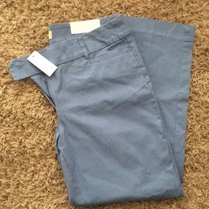 Loft ankle blue pants